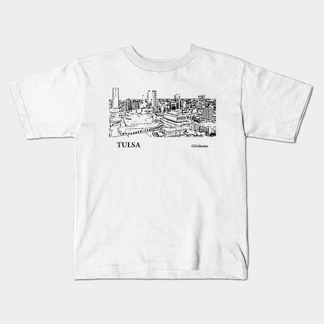 Tulsa - Oklahoma Kids T-Shirt by Lakeric